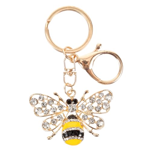 COLLBATH Bienen Schlüsselanhänger aus Legierung mit Strass Niedlicher Schlüsselring für Rucksack und Tasche Einzigartiges Design für Frauen von COLLBATH