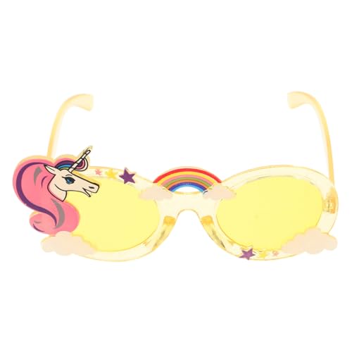 COLLBATH Bunte Sonnenbrillen Partybrille Lustige Geburtstagsbrillen Fotoautomaten-requisite Spaßbrille Für Mottoparty Hochzeit Einhorn Cartoon-design von COLLBATH