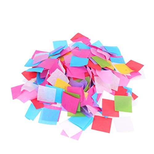 COLLBATH Buntes Quadratisches Konfetti aus Dünnem Papier Wiederverwendbare Hochzeitsdeko Leichte Streudeko für Verlobung Party Feier Romantische Vielseitig für Zuhause und Event von COLLBATH