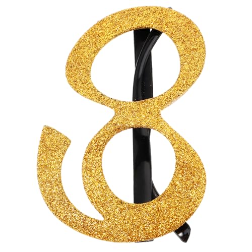 COLLBATH Digitale Brille Alles zum Geburtstag Brille Glitzer-Zahlenbrille Jahrestag Party Brille Geburtstagsbrille Geburtstagsfeier begünstigt Erwachsene Abs Golden COLLBATH Digitale Brille Alles zum Geburtstag Brille Glitzer-Zahlenbrille Jahrestag Party Brille Geburtstagsbrille Geburtstagsfeier begünstigt Erwachsene Abs Golden von COLLBATH