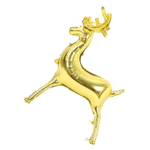COLLBATH Großer Stehender Elchballon Aufblasbarer Hirsch Aluminiumfolie Weihnachtsfeier-dekoration Realistische Hirschform Weihnachtsballon Foto-requisiten von COLLBATH