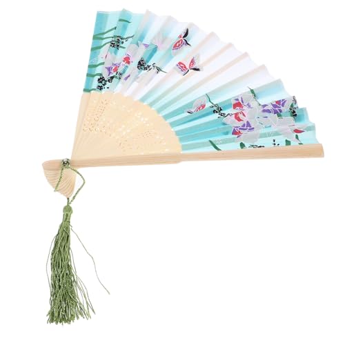 COLLBATH Faltbarer Bambusfächer Chinesischer Stil Leichter Tanzfächer mit Quaste Stabiles Design Perfektes Accessoire für Performance Party Dekoration COLLBATH Faltbarer Bambusfächer Chinesischer Stil Leichter Tanzfächer mit Quaste Stabiles Design Perfektes Accessoire für Performance Party Dekoration von COLLBATH