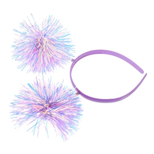 COLLBATH Glitzernder Pompom Haarreif mit Tinsel Party Haarband Leicht Flexibel für Erwachsene Vielseitig für Karneval Halloween Jubiläum und Fotoshooting von COLLBATH