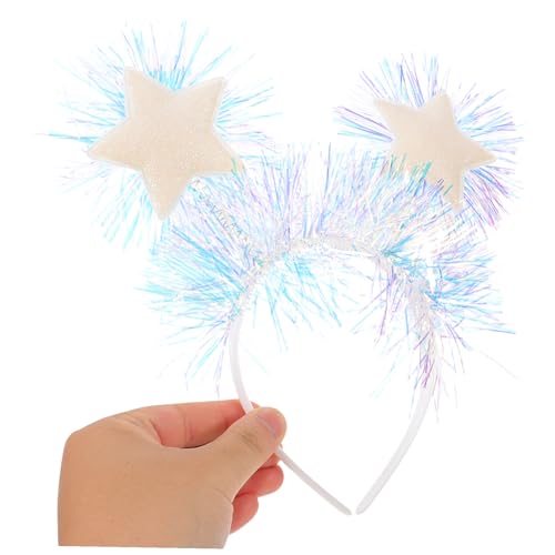 COLLBATH Glitzerndes Stern-haarband Weihnachts Neujahrs-party Haarreif mit Funkelnden Fünfzackigen Sternen Vielseitiges Stirnband für Geburtstag Fest und Feiertage von COLLBATH