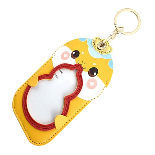 COLLBATH Glücksbringer Schlüsselanhänger PU Kartenhalter Schlangen Design Chinesisches Neujahr Accessoire Glückssymbol Feng Shui Tierkreiszeichen Geschenk von COLLBATH