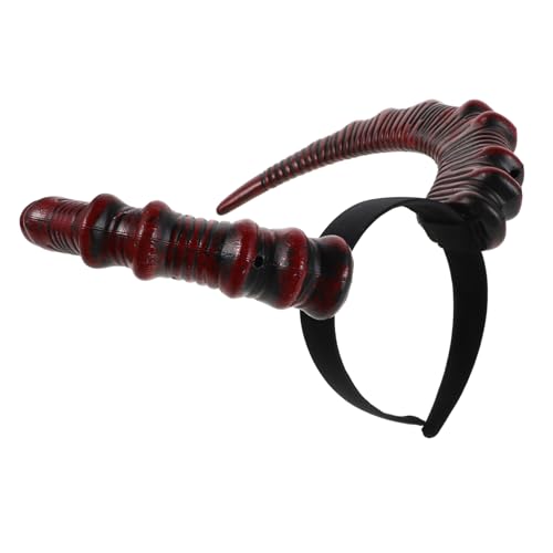 COLLBATH Goat Horns Haarreif Unisex Halloween Schafhörner Kopfschmuck für Teufel Cosplay für Karneval Kostümparty und Festliche Dekorationen von COLLBATH