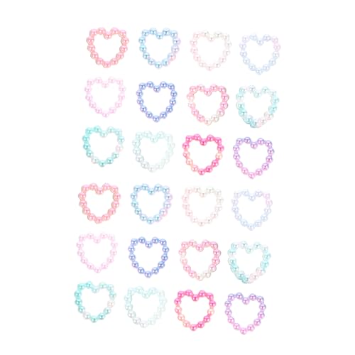 COLLBATH Gradient Herz Perlen Maniküre Zubehör DIY Nagel Schmuck Leicht und Stilvoll für Naturnägel und Kunstnägel Geeignet für Damen und Besondere Anlässe von COLLBATH