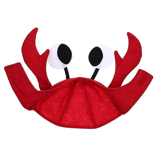 COLLBATH Halloween Dekorativer Krabbenhut Rote Tierkappe Verkleiden Lustiger Partyhut Jungen Und Mädchen Und Erwachsene Einstellbare Größe COLLBATH Halloween Dekorativer Krabbenhut Rote Tierkappe Verkleiden Lustiger Partyhut Jungen Und Mädchen Und Erwachsene Einstellbare Größe von COLLBATH