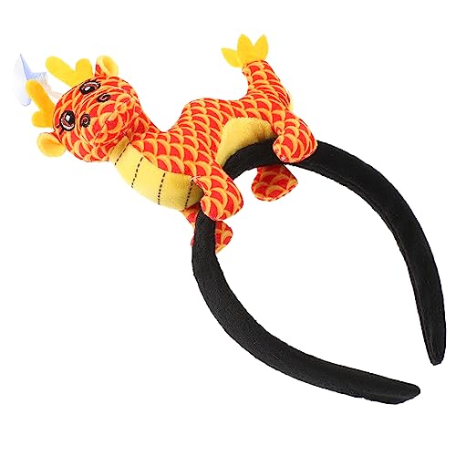 COLLBATH Chinesisches Neujahr Drachen-haarband Plüsch Cartoon Kopfschmuck Lustiges Accessoire Für Partys Und Festlichkeiten Für Feiern Und Fotografie Für Erwachsene von COLLBATH