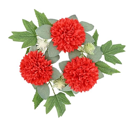 COLLBATH Kerzengirlande Dekorationen Mittelstücke Künstliche Blumen Für Den Innenbereich Realistisch Rosa Girlanden Blumen- Kranz Fälschung Ring Hochzeit Rot Seidenblume COLLBATH Kerzengirlande Dekorationen Mittelstücke Künstliche Blumen Für Den Innenbereich Realistisch Rosa Girlanden Blumen- Kranz Fälschung Ring Hochzeit Rot Seidenblume von COLLBATH