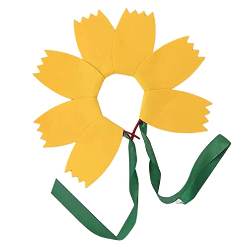 COLLBATH Kopfschmuck aus Sonnenblumen kinder haarschmuck party zubehör kinder Blumen Kostüm Stirnband Accessoires für Haare Hochzeitsdekoration Girlande Foto-Requisite Haarband für Kinder von COLLBATH