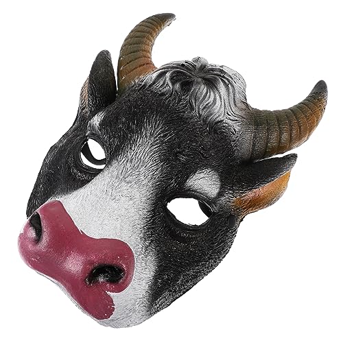 COLLBATH Kuhkopf Maske für Cosplay Einheitsgröße Tiermaske für Karneval Halloween Geburtstagsfeiern und Festlichkeiten Kreative Kostümrequisiten für Maskeraden und Fotomomente COLLBATH Kuhkopf Maske für Cosplay Einheitsgröße Tiermaske für Karneval Halloween Geburtstagsfeiern und Festlichkeiten Kreative Kostümrequisiten für Maskeraden und Fotomomente von COLLBATH