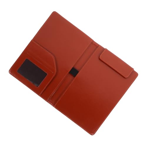COLLBATH Menü Notizenordner tragbares Klemmbrett Dokumentinhaber Papier Klemmbretter klein Zwischenablage für die Pflege Speicherplatz Klemmbrett mini Speicherklemme PU-Leder Braun von COLLBATH