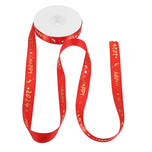 COLLBATH Neujahrs-geschenkband Buntes Dekorationsband Glatt Reißbar Vielseitig für Geschenkverpackung Kränze DIY Party Weihnachtsdeko Hochwertiges Geschenkband von COLLBATH
