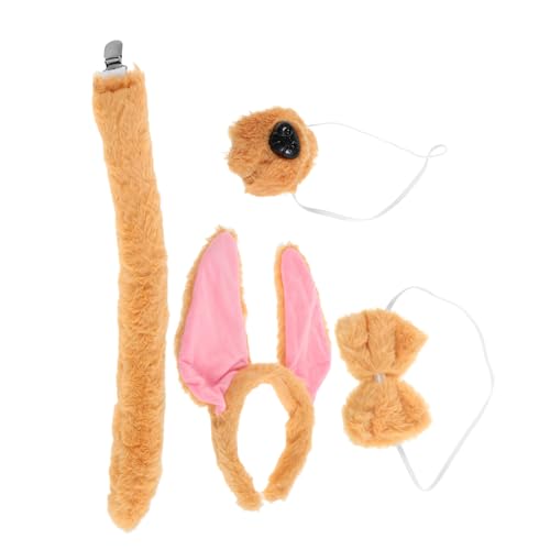 COLLBATH Plüsch Haarreif mit Nase und Fliege Tier Cosplay für Erwachsene für Halloween Geburtstagsfeiern und Karneval COLLBATH Plüsch Haarreif mit Nase und Fliege Tier Cosplay für Erwachsene für Halloween Geburtstagsfeiern und Karneval von COLLBATH