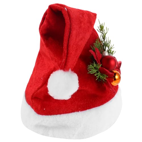 COLLBATH Rotes Weihnachtsmütze Erwachsene Warmes Santa Kostümzubehör Weiche Polyestermütze Festliche Winterparty Mütze Für Gruppenfeiern COLLBATH Rotes Weihnachtsmütze Erwachsene Warmes Santa Kostümzubehör Weiche Polyestermütze Festliche Winterparty Mütze Für Gruppenfeiern von COLLBATH