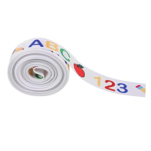 COLLBATH Schulanfang Ripsband Yards Breit Bunte Geschenkband Schleifenband für DIY Schuldekorationen Blumenverpackung Lehrer Wertschätzung Kindergarten Bastelmaterial von COLLBATH