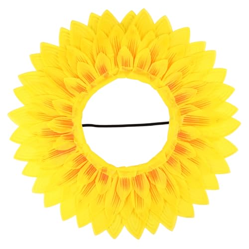 COLLBATH Sonnenblumen Kopfbedeckung Für Lustiges Accessoire Für Kindergarten Requisiten Für Sportspiele Und Partys Mit Elastischem Band Fröhliches Design Für Events von COLLBATH
