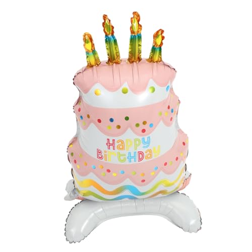 COLLBATH Geburtstagsballon in Kuchenform Aufblasbarer Cartoon Ballon Aus Aluminiumfolie Großer Kuchenballon Für Partydeko COLLBATH Geburtstagsballon in Kuchenform Aufblasbarer Cartoon Ballon Aus Aluminiumfolie Großer Kuchenballon Für Partydeko von COLLBATH