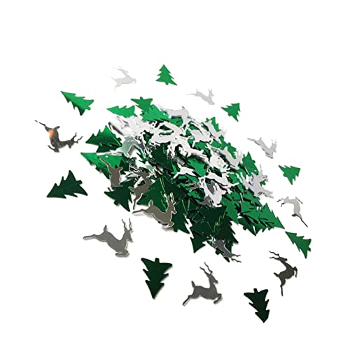 COLLBATH Frohe Weihnachten Tisch Konfetti Weihnachtsbaum Elch Dekorationen grün Silber Party COLLBATH Frohe Weihnachten Tisch Konfetti Weihnachtsbaum Elch Dekorationen grün Silber Party von COLLBATH