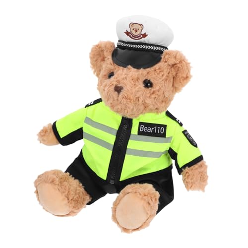 COLLBATH Verkehrspolizei-bärenpuppe Abschluss Bär Stofftier Bär Kuscheltiere Für Jungen Plüsch COLLBATH Verkehrspolizei-bärenpuppe Abschluss Bär Stofftier Bär Kuscheltiere Für Jungen Plüsch von COLLBATH