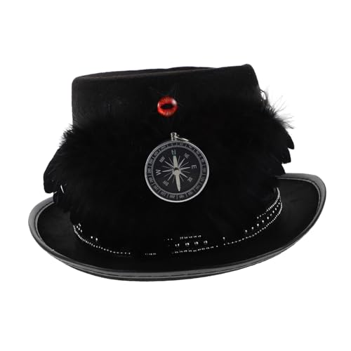 COLLBATH Vintage Steampunk Herren mit Flügeln und Feder Leichter Gothic Karnevalshut für Halloween Cosplay und Themenpartys COLLBATH Vintage Steampunk Herren mit Flügeln und Feder Leichter Gothic Karnevalshut für Halloween Cosplay und Themenpartys von COLLBATH