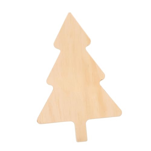 COLLBATH Weihnachtsbaum Servierplatte aus Sperrholz Doppelseitiges Schneidebrett für Käse Obst Snacks Vielseitiges Charcuterie Board für Festtage und Küchengebrauch von COLLBATH