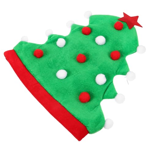 COLLBATH Weihnachtsmütze Santa Hut Baum Form Lustige Weihnachtsmütze für Erwachsene für Partys und Cosplay Komfortable Sicherem Material von COLLBATH