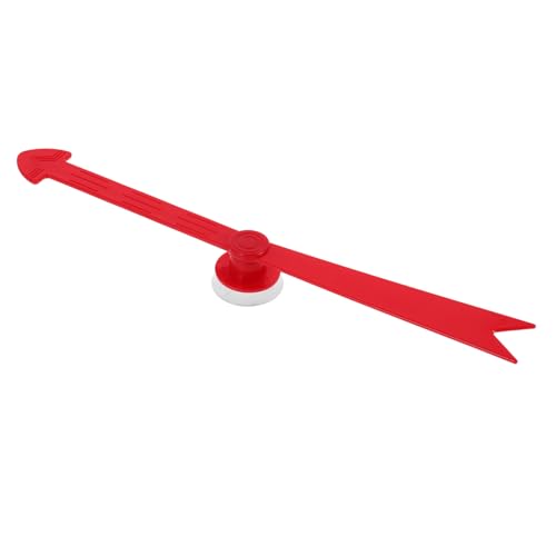 COLLBATH Zeigerpfeil -Lehrwerkzeug Handzeiger Spiel Spinner für das Klassenzimmer Saugspielzeug Klassenspiel Pfeilzeiger klare Spinner für das Klassenzimmer Saugpfeil Plastik rot von COLLBATH