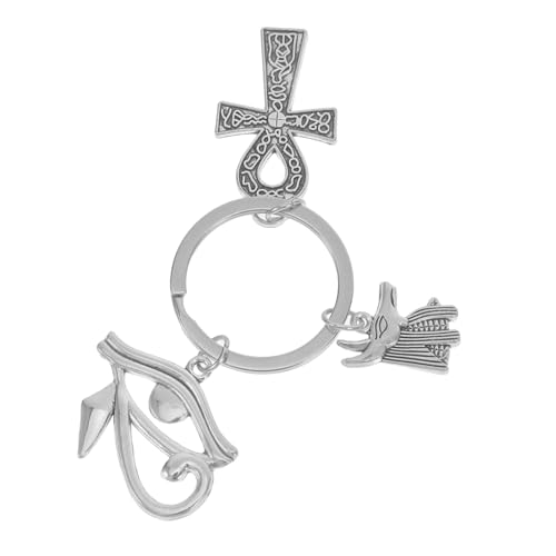 COLLBATH altägyptischer schmuck persönlicher schlüsselanhänger multifunktionaler schlüsselanhänger böser Schlüsselanhänger Anhänger Schlüsselanhänger Keychain Zinklegierung Silver von COLLBATH