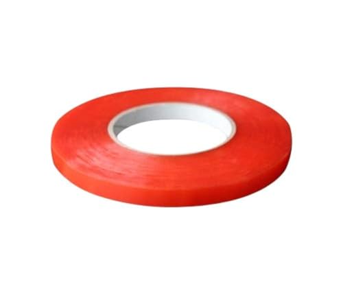 Doppelseitiges Klebeband, 6 mm, müheloses Abziehen, starke Haftung, extra lang 50 m, Rot Doppelseitiges Klebeband, 6 mm, müheloses Abziehen, starke Haftung, extra lang 50 m, Rot von COLLECTOR