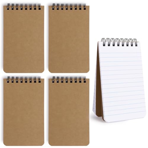 COLOFALLA 4 Stücke 75 Blätter Spiral Notizbuch A7 Kraftpapier Blanko Notizblock A7 Kraftpapier Mini Notizbuch Pocket Notizblock Klein für Schule Arbeit COLOFALLA 4 Stücke 75 Blätter Spiral Notizbuch A7 Kraftpapier Blanko Notizblock A7 Kraftpapier Mini Notizbuch Pocket Notizblock Klein für Schule Arbeit von COLOFALLA