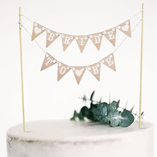 COLOFALLA Bride To Be JGA Deko JGA Cake Topper Hen Party Cake Topper Torten Topper JGA Kuchen Topper Boho für Jga Party Hochzeit von COLOFALLA