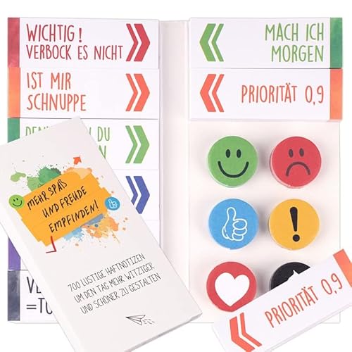 Haftnotizen Lustig Klebezettel mit witzigen Sprüchen Notizzettel Bunt Gesicht Selbstklebend Pagemarker zum Markieren Geschenke für Studenten Lehrer Schule Uni Büro von COLOFALLA