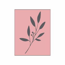 Stempel Zweig rosa 35x45mm von May&Berry