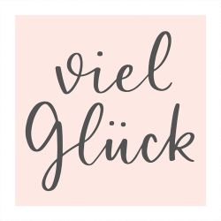 Stempel viel Glück nude 45x45mm von May&Berry