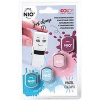 4 COLOP Stempelkissen Little Nio Pastell fresh mint, calm blue, soft pink, cozy red 4x 1,7 x 1,7 cm von COLOP