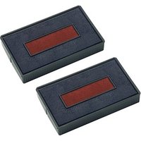 2 COLOP Ersatzstempelkissen S260 blau/rot 2,4 x 4,5 cm von COLOP