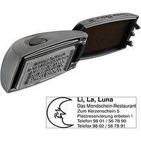 COLOP Textstempel, individualisierbar EOS Stamp Mouse 30 selbstfärbend schwarz mit Logo von COLOP