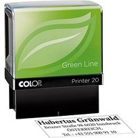 COLOP Textstempel, individualisierbar Printer 20 Green Line selbstfärbend schwarz ohne Logo von COLOP