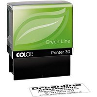 COLOP Textstempel, individualisierbar Printer 30 Green Line selbstfärbend schwarz ohne Logo von COLOP