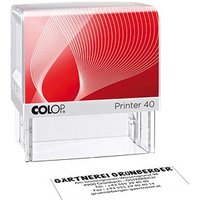 COLOP Textstempel, individualisierbar Printer 40 selbstfärbend schwarz ohne Logo von COLOP
