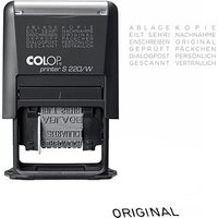 COLOP Textstempel Printer S 220/W N selbstfärbend schwarz ohne Logo, 1 St. von COLOP