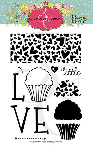 COLORADO CRAFT COMPANY 624365 Colorado Clear Stempel, Little Love-Whimsy World, Einheitsgröße von COLORADO CRAFT COMPANY