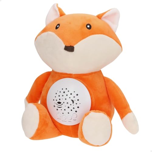 ColorBaby Genial Baby Projektor, Sterne, Fuchs, 27 cm, Nachtlicht und Timer, Plüschtier zur Beseitigung von Kindern, mit Geräuschen und weißem Rauschen für Babys, Geschenk für Neugeborene, Geschenke ColorBaby Genial Baby Projektor, Sterne, Fuchs, 27 cm, Nachtlicht und Timer, Plüschtier zur Beseitigung von Kindern, mit Geräuschen und weißem Rauschen für Babys, Geschenk für Neugeborene, Geschenke von COLORBABY