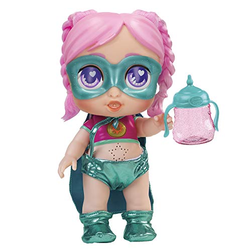 SUPER CUTE LITTLE BABIES - Glitzy Cool Gabi-Puppen, Superhelden-Babypuppe mit Flasche, wendbare Kleidung und Zubehör, interaktive Puppe mit Licht und Geräuschen, Mädchen und Jungen 3 Jahre, Famosa (UPU02100) SUPER CUTE LITTLE BABIES - Glitzy Cool Gabi-Puppen, Superhelden-Babypuppe mit Flasche, wendbare Kleidung und Zubehör, interaktive Puppe mit Licht und Geräuschen, Mädchen und Jungen 3 Jahre, Famosa (UPU02100) von Famosa