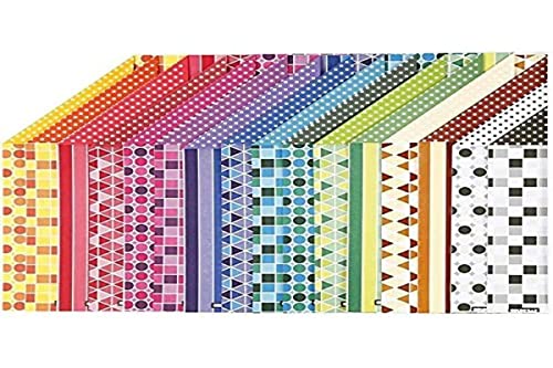 Colorbar-Kartons, A4, 21 x 30 cm, 250 cm, Muster, 16 Blatt in verschiedenen Farben von Colorbar