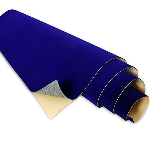 Selbstklebende Samtstoff-Filzbögen für Kunst und Handwerk, Schmuckschatulle, Schubladeneinlagen, 43,9 x 99,8 cm, Marineblau, 2 Stück Selbstklebende Samtstoff-Filzbögen für Kunst und Handwerk, Schmuckschatulle, Schubladeneinlagen, 43,9 x 99,8 cm, Marineblau, 2 Stück von COLOURFUL US