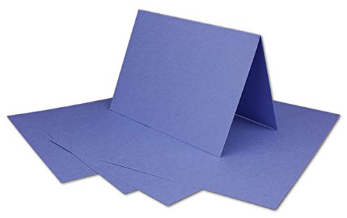 75 DIN A6 Faltkarten Lila (Violett) - Karten zum Selbstgestalten 14,8 x 21 cm - Klappkarten mit 160 g/m² - Colours-4-you von Glüxx Agent von COLOURS 4-YOU by Glüxx-Agent