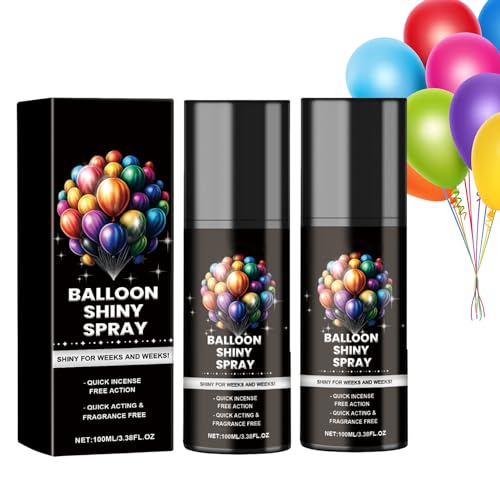 Balloon Shine Spray | 100ml Balloon Brightener Spray | Balloon Shiny Enhancer, Shiny Glow Spray, Balloon Spray for Balloons to Shine and Last Longer Balloon Shine Spray | 100ml Balloon Brightener Spray | Balloon Shiny Enhancer, Shiny Glow Spray, Balloon Spray for Balloons to Shine and Last Longer von COMFOLIVING